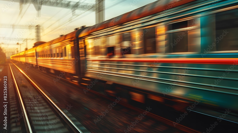Side profile of a locomotive in motion, captured with cinematic precision and professional photography techniques.