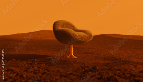 armchair in the desert