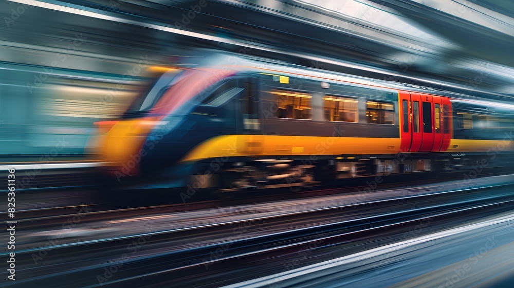 Side profile of a locomotive in motion, captured with cinematic precision and professional photography techniques.