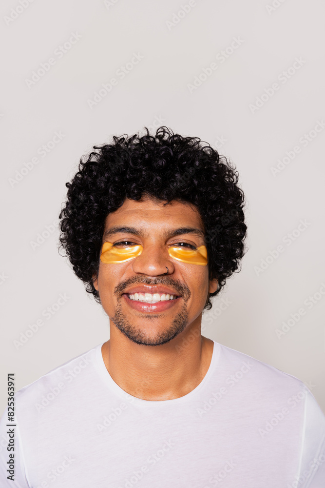 Man with Vibrant Under-Eye Treatment Man with Vibrant Under-Eye Treatment