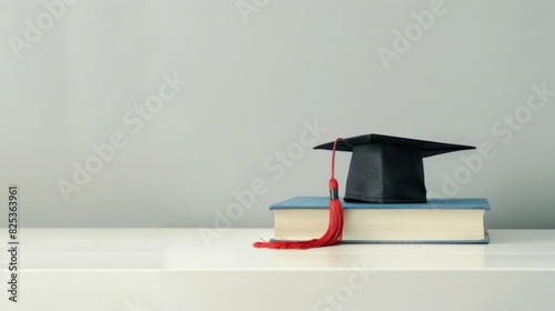 Graduation Cap on Book