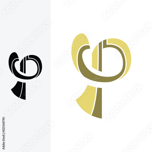 letter P logo. logo modern sign template. silhouette stylish.