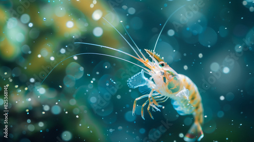 Macro Nature Photography Underwater (Crayfish) photo