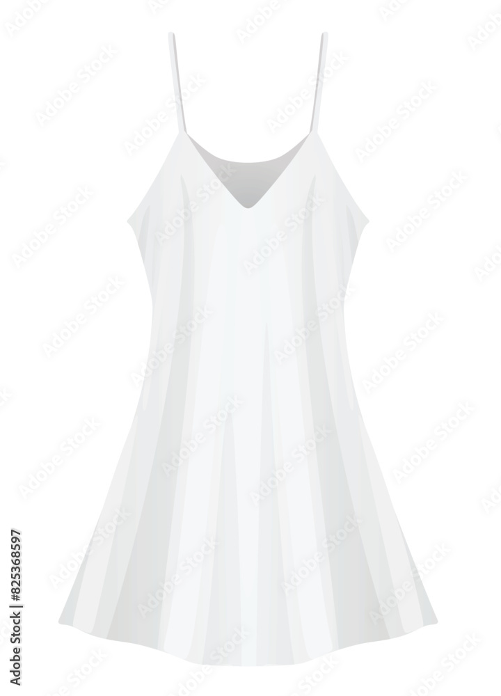 Silk sleeping dress. vector illustration Silk sleeping dress. vector illustration