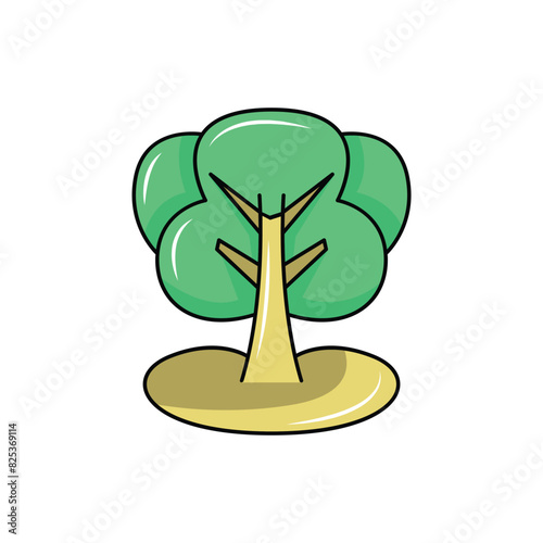 tree logo, a tree always depicts a meaning of usefulness or profit for a company. logo modern sign template. solid color style.