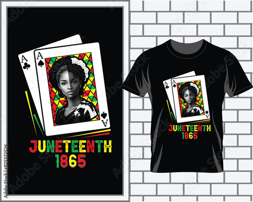 Juneteenth T Shirt Design Vector, Juneteenth Vector, black history month t shirt,  photo