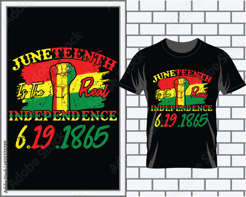 Juneteenth T Shirt Design Vector, Juneteenth Vector, black history month t shirt,  photo