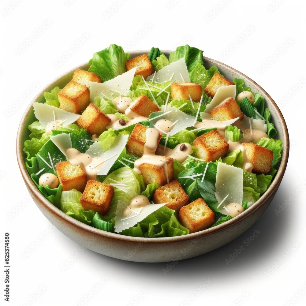 Caesar Salad With Croutons And Parmesan Cheese