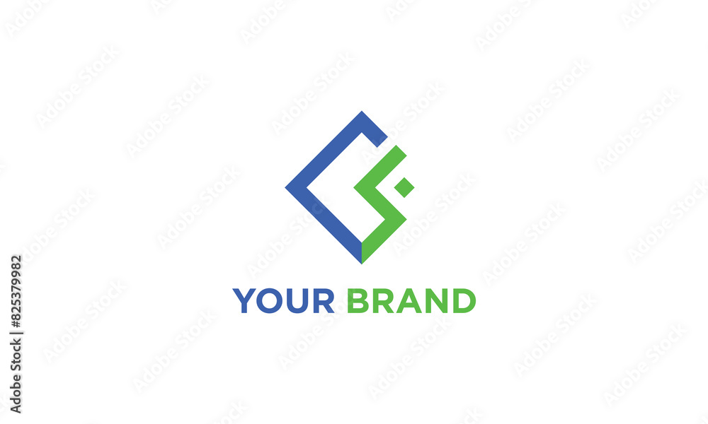 CS rectangular minimalist logo CS rectangular minimalist logo