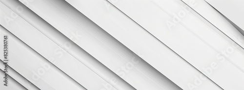 A white and gray diagonal line abstract background featuring a white paper background with slanted lines. The design includes several layered flat lines for a visually appealing effect. photo