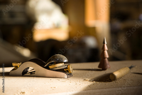  Hand Plane and Wood tools in Warm Light photo