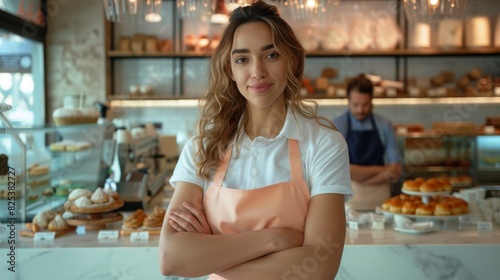 The woman in the bakery.