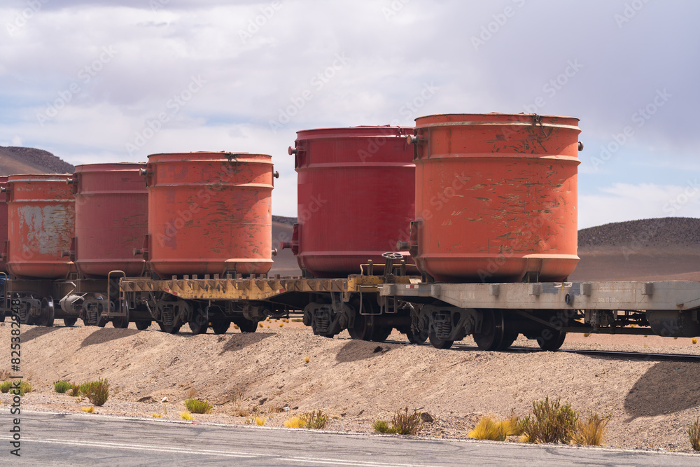 Wagons Transport Ore In A Mining Train Wagons Transport Ore In A Mining Train