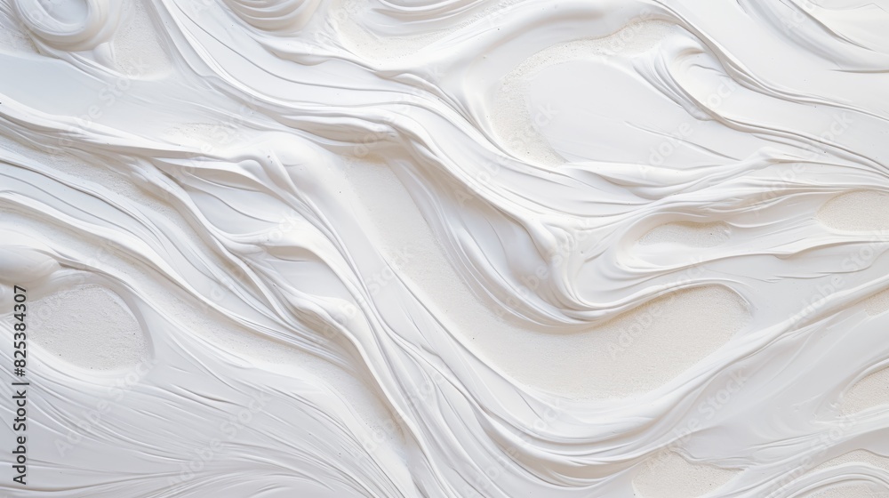 Close-Up of White Paint Texture