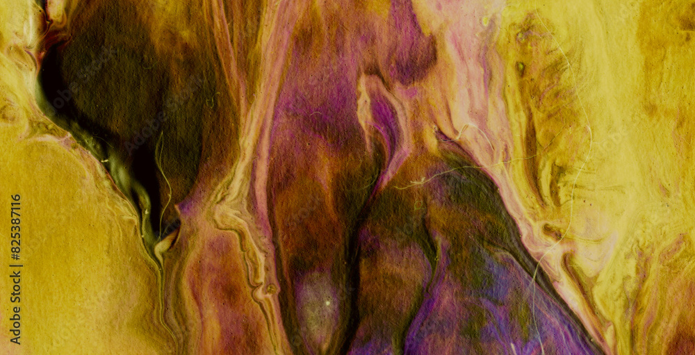 Obraz premium Ink Symphony: Embracing the Mystical Aura of Liquid Art in Oil