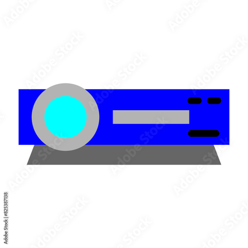 Projector Flat Icon Design