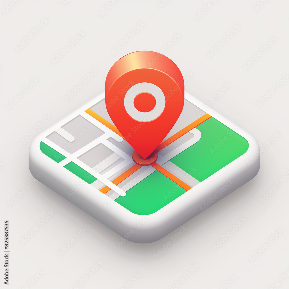 Map Icon in Sand Gradient Minimalist Neumorphism Style Map Icon in Sand Gradient Minimalist Neumorphism Style