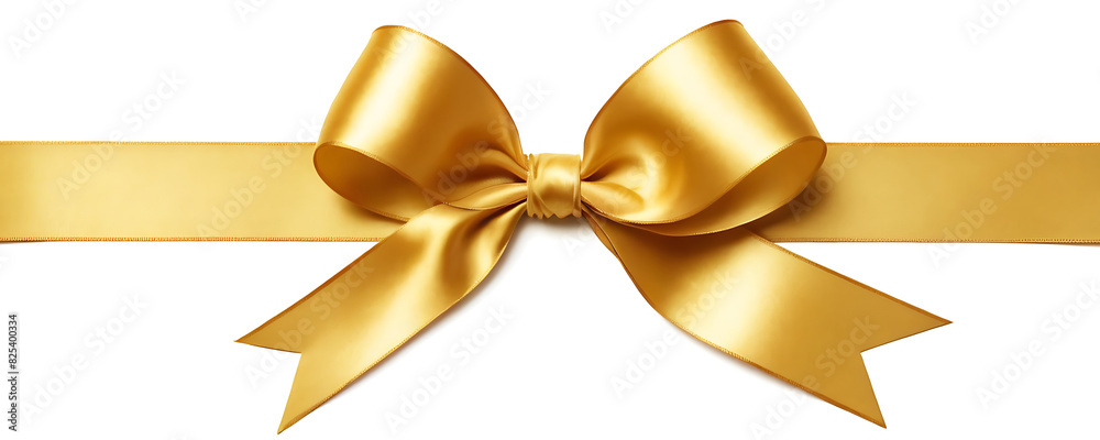 golden bow isolated on white golden bow isolated on white