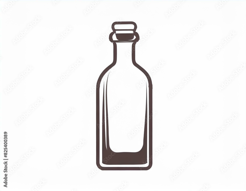 water bottle icon, vector image on white background, logo