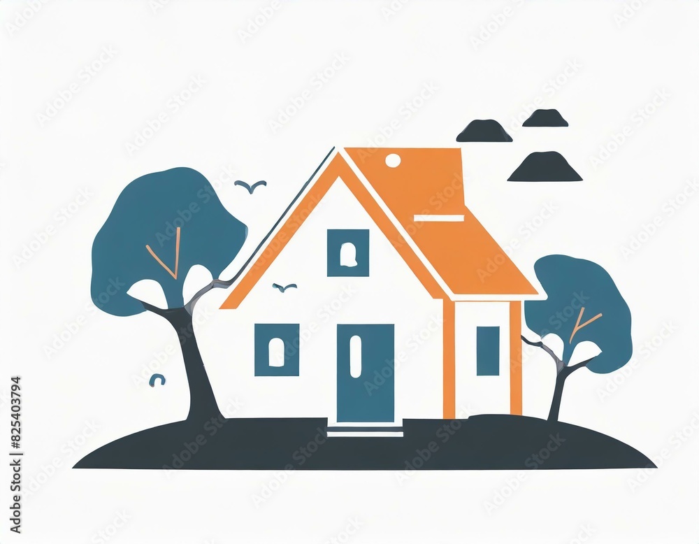 house vector icon on white background, logo house vector icon on white background, logo