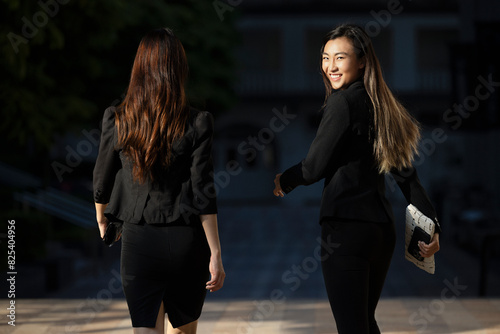 asian female business colleagues