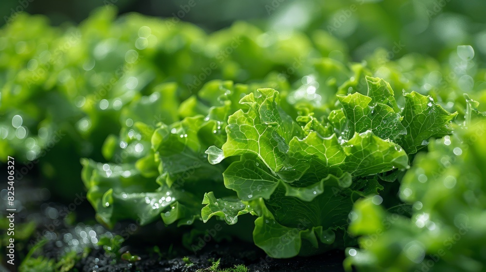 Green Lettuce Close Up