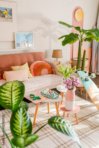 Tropical summery living room