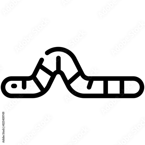 worm line icon