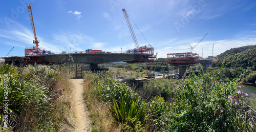 New road bridge under construction photo