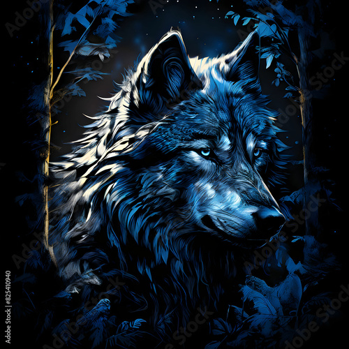 wolf in the night
