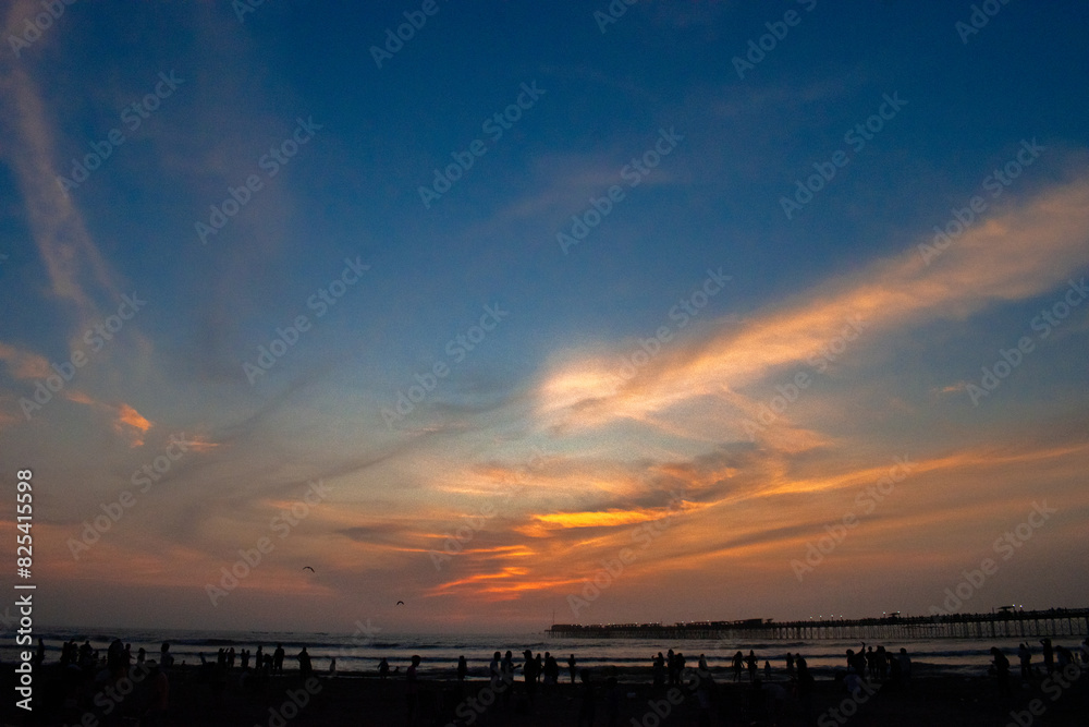 sunset on the beach sunset on the beach
