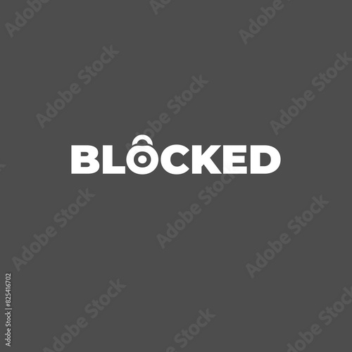 blocked logo concept writing ...