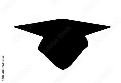 black graduation cap vector