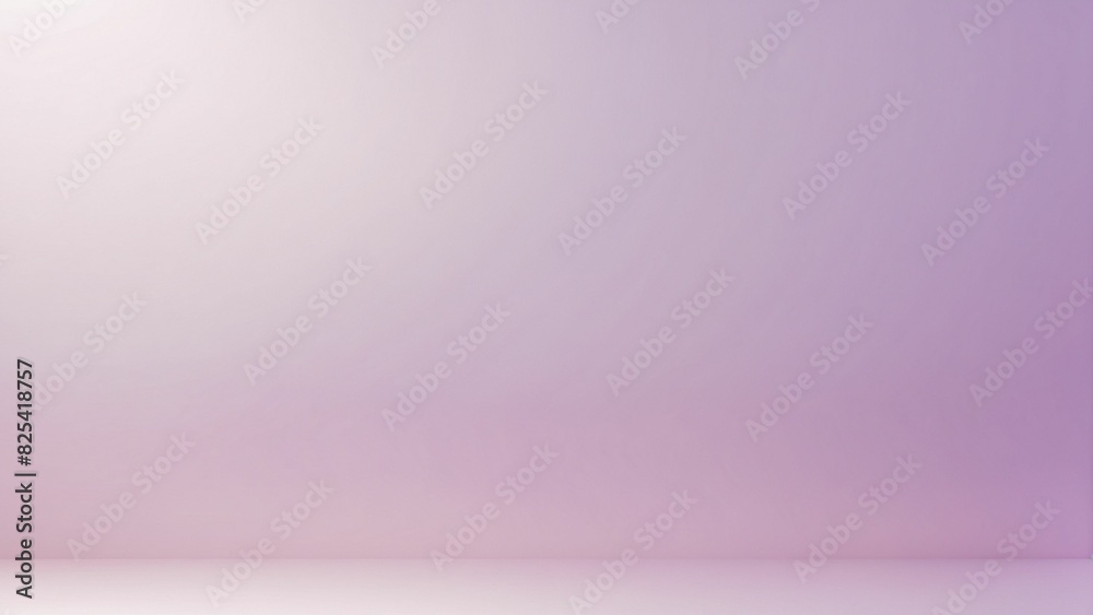 Fototapeta premium Gradient lavender color background with horizontal line, smooth texture, soft elegant empty space, wallpaper, shining light, flow