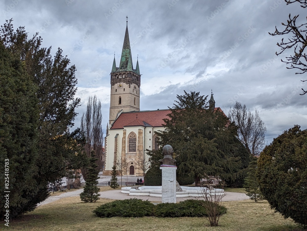 Cathedral in the main square Presov, Eperjes Slovakia
