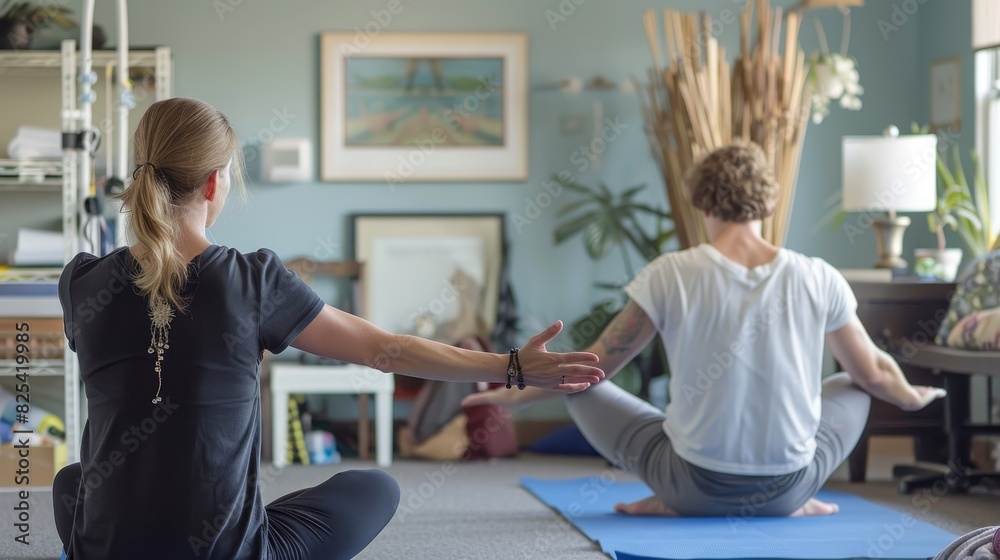 Obraz premium Yoga Therapy for Clinical Settings