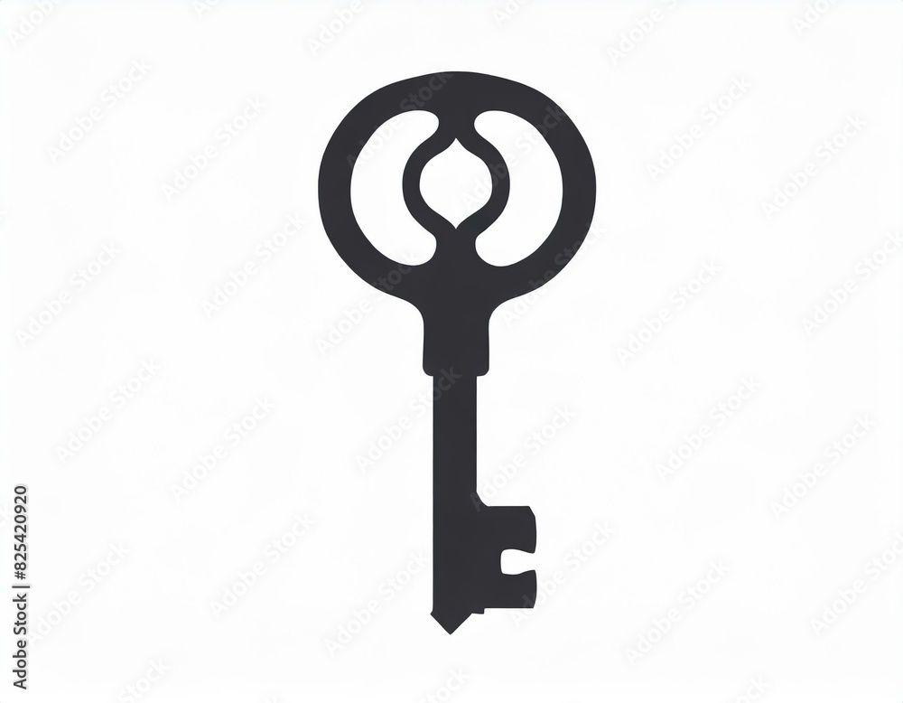 lock key vector icon on white background, logo lock key vector icon on white background, logo