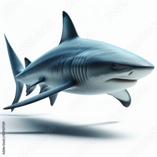 shark on white background