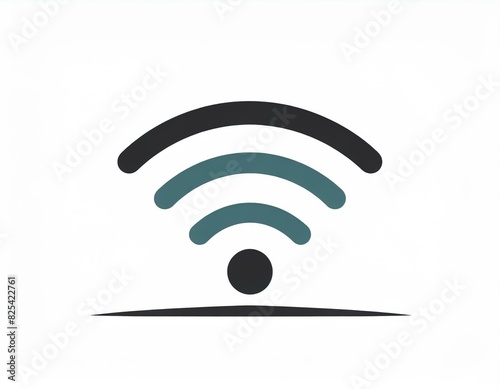 wi-fi internet network vector icon on white background, logo