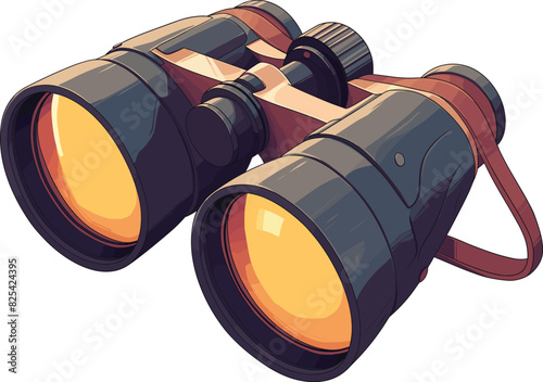 Vector of a pair of binoculars