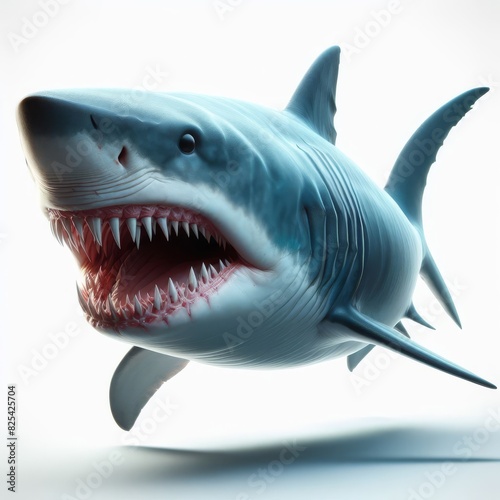 shark on white background