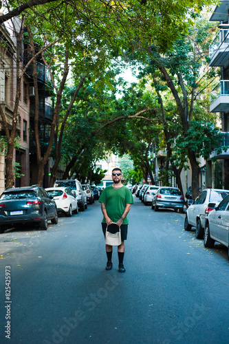 Wallpaper Mural Man with purse in Buenos Aires street Torontodigital.ca