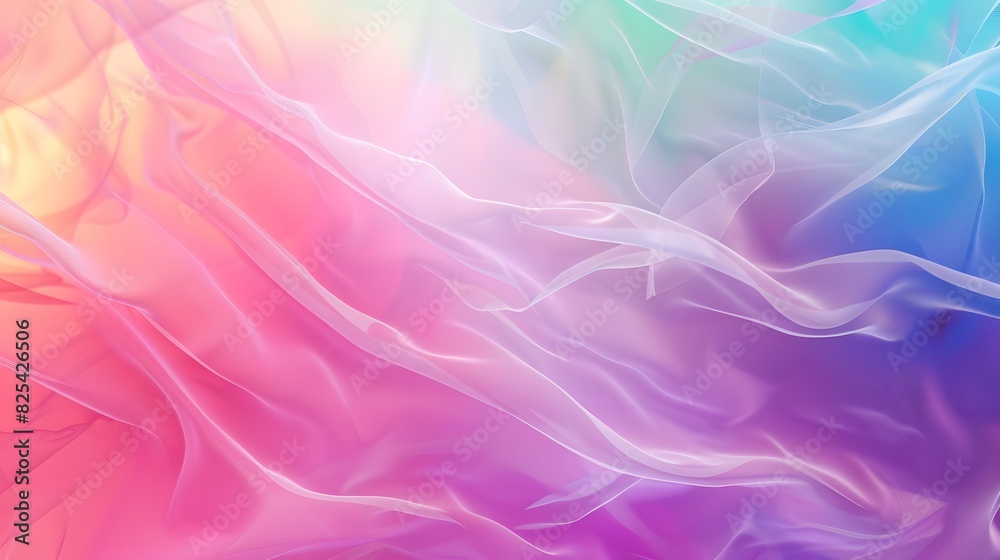 Abstract waves of pastel-colored fabric creating a soft and dreamy effect. Abstract waves of pastel-colored fabric creating a soft and dreamy effect.