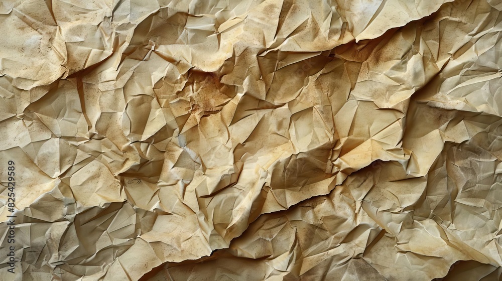 custom made wallpaper toronto digitalClose-up of crumpled brown paper texture with intricate folds, ideal for backgrounds, textures, and graphic design projects.