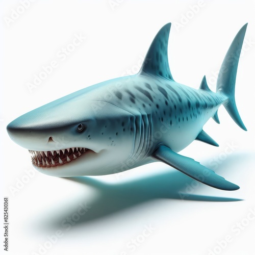 shark on white background