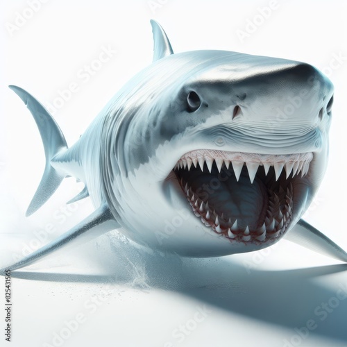 shark on white background