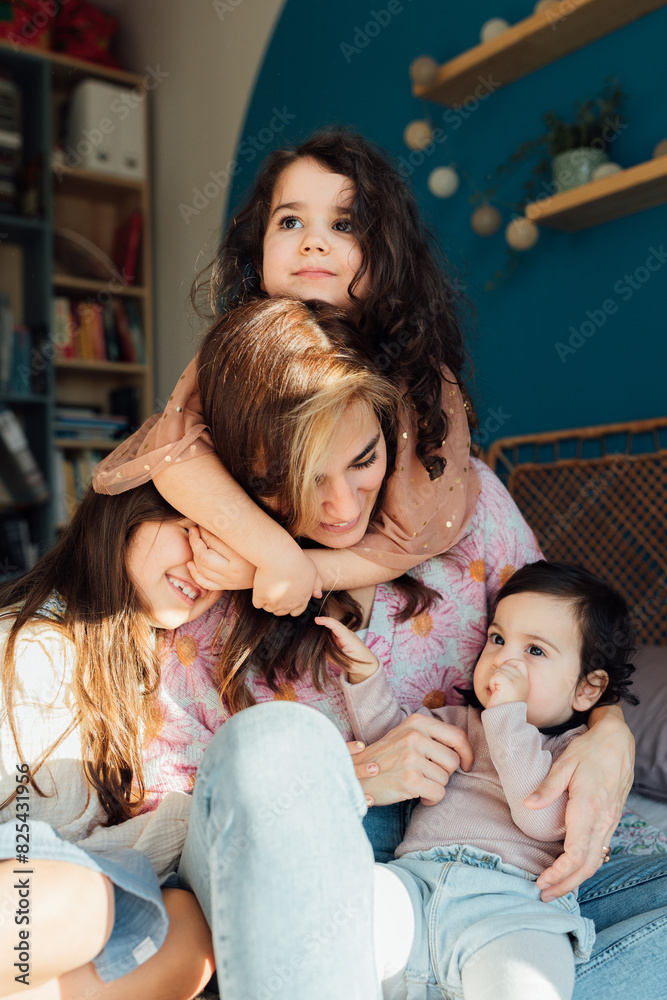 Mother with Daughters Mother with Daughters