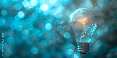 Illuminating Virtual Education and Innovative Thinking with a Light Bulb Concept. Concept Education, Innovation, Virtual Learning, Light Bulb Concept