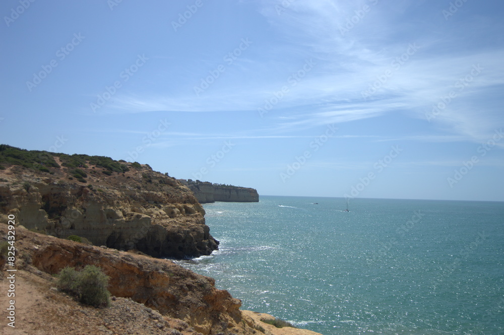 Cliffs and ocean view at Carvoeiro Cliffs and ocean view at Carvoeiro