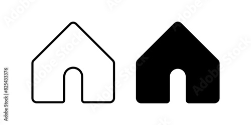 Home icon set. for mobile concept and web design. vector illustration